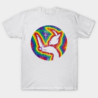 Rainbow Peace Dove (distressed) T-Shirt